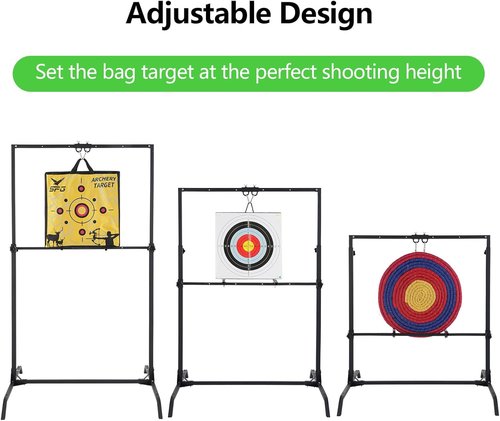 Archery Target Stand - Durable Alloy Steel for 30-Inch Bag & Foam Targets | Ideal for Backyard Use