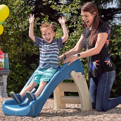 Kids Indoor Outdoor Play Slide - Junior Climber and Backyard Playground Set