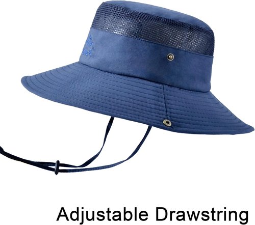 NPQQUAN Sun Bucket Hat - Wide Brim UPF 50+ Protection for Fishing & Beach | Deep Green