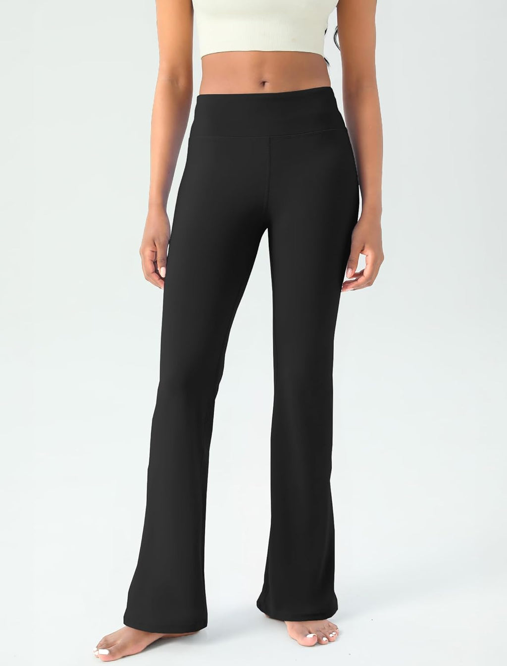 Skiennix Women's Yoga Pants - High Waisted Bootcut Flare Leggings for Tummy Control | Comfortable Fit