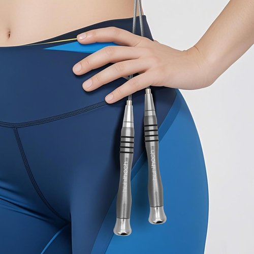 High Speed Jump Rope - Weighted Design with 360° Rotation | Includes 2 Speed Cables for Optimal Fitness Training