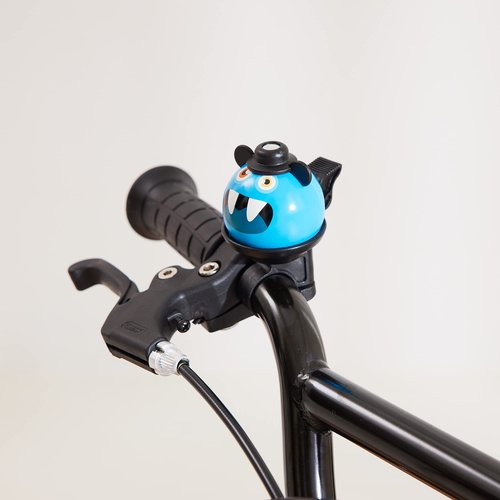 N+1 Kids Bike Bell- 360° Rotatable Cartoon Cycling Bell for Girls and Boys with Loud, Clear Ring (Blue)