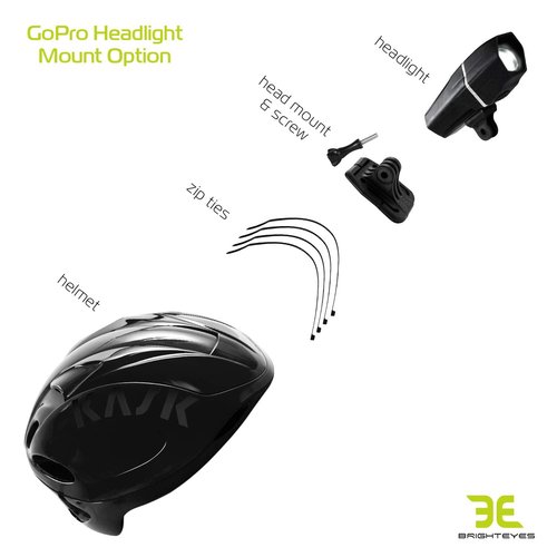Bright Eyes Ember - New Ultra Bright Bike Light - Improved Brightness & Runtime - 10+ HRS on Standard Brightness - USB Rechargeable - Original & GoPro Compatible Mount Options - Small, Light & Bright