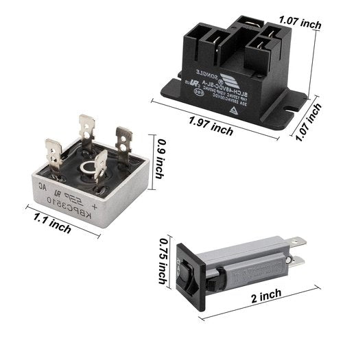 Drive-up Battery Charger Repair Kit, 48 Volt PowerDrive2#22110, PowerDrive #17930,for Club Car Chargers (PowerDrive2# 22110)