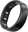 RingConn Gen 2 Smart Ring - Sleep Apnea Monitoring, 12-Day Battery Life | Stress & Heart Rate Tracker (Black, Size 9)