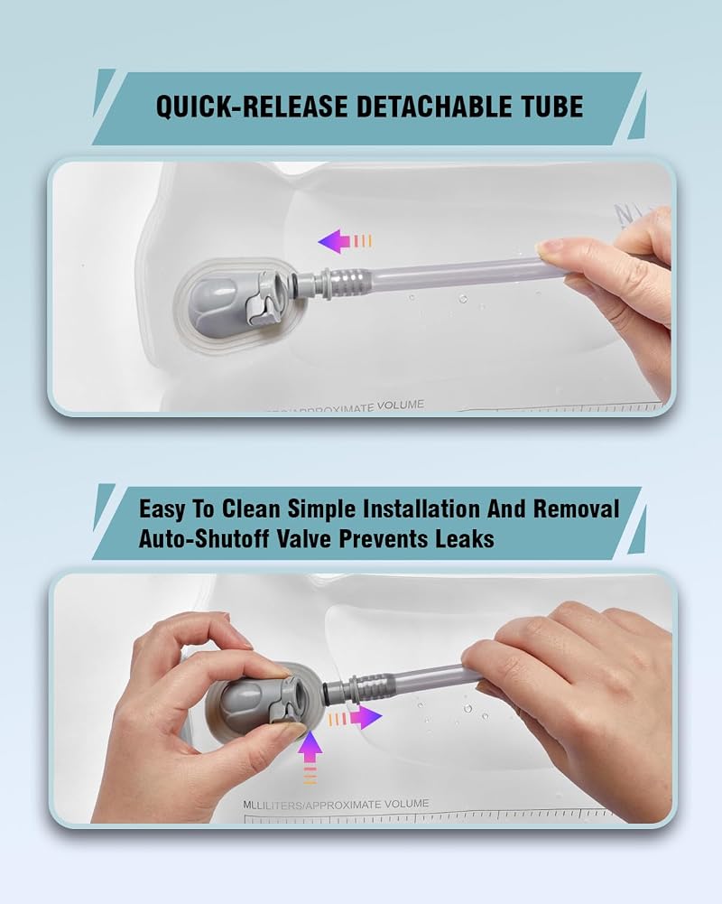 White 3L Hydration Bladder Kit 6-in-1 with Cleaning Brushes & Tubes
