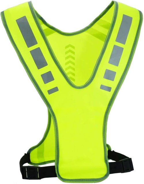 MaximalPower Reflective Vest - Adjustable Safety Gear for Night Walking | Ideal for Men, Women, Kids