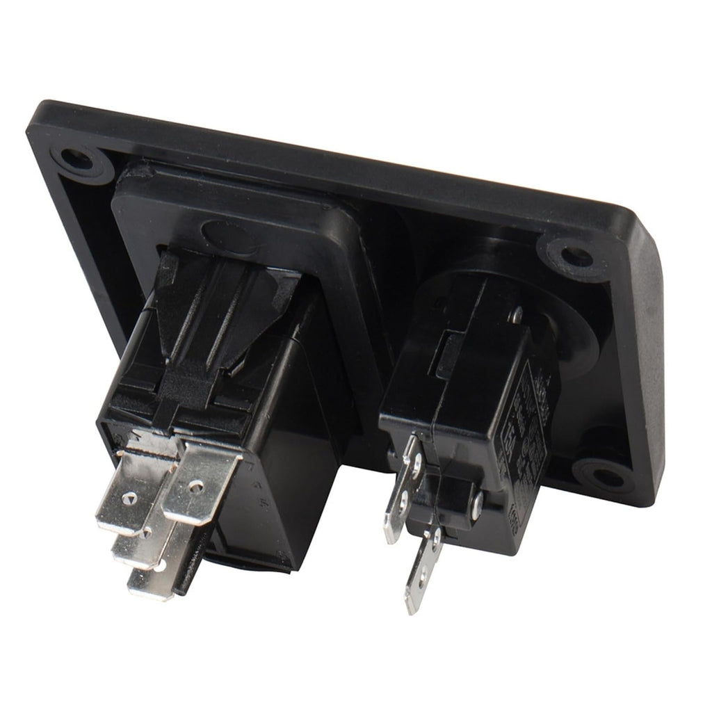 SEAFLO 3-Way Bilge Pump Switch Panel - Automatic, Off, Manual | 12V/24V with 15A Circuit Breaker