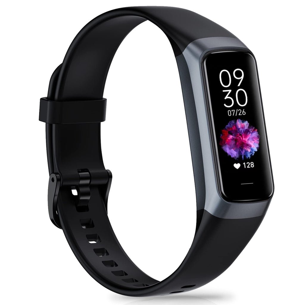 Bakoor Fitness Tracker with 24/7 Heart Rate Blood Oxygen Sleep Monitor, 1.10" AMOLED Touch Screen Step Trackers Watch, IP68 Waterproof Step Counter Pedometer for Women Men