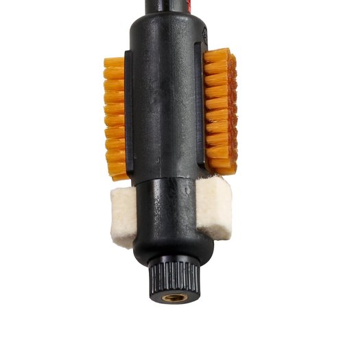 Fix It Sticks Model 700 Quick Action Brush, Gunsmithing Care Cleaning Rifle Maintenance Tool - Dual Nylon Brushes, Rotating Head w/Soft Swabs, 8-32 Threading, Includes Holder