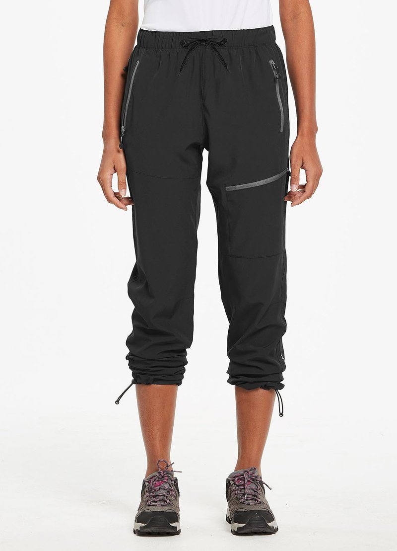 baleaf Cargo Pants for Women Petite Joggers Lightweight Quick Dry Pant Water Resistant 27'' Travel Workout Athletic Black Size XXL