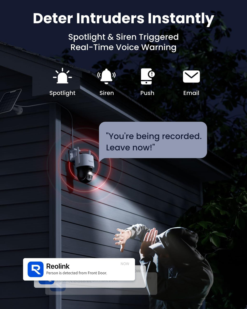 Reolink 4K Dual Lens 4G Cellular Security Camera - Wireless Outdoor, 360 PTZ, Solar Powered, 8MP Night Vision