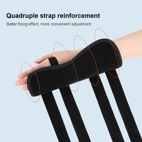 Pinky & Ring Finger Splint Brace - Right Hand Brace Support for Boxer Fracture, Mallet Finger & Dislocation, Arthritis, Sprain, Broken, Little Finger Cast Immobilizer Straightener (4th/5th Metacarpal)