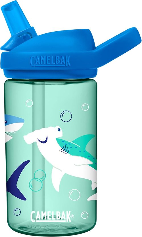 CamelBak Eddy+ Kids Water Bottle - Bite Valve Straw Design | Eco-Friendly Tritan Renew Material