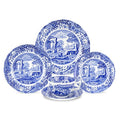 Spode Blue Italian 5-Piece Dinnerware Set | Earthenware Plates & Teacup