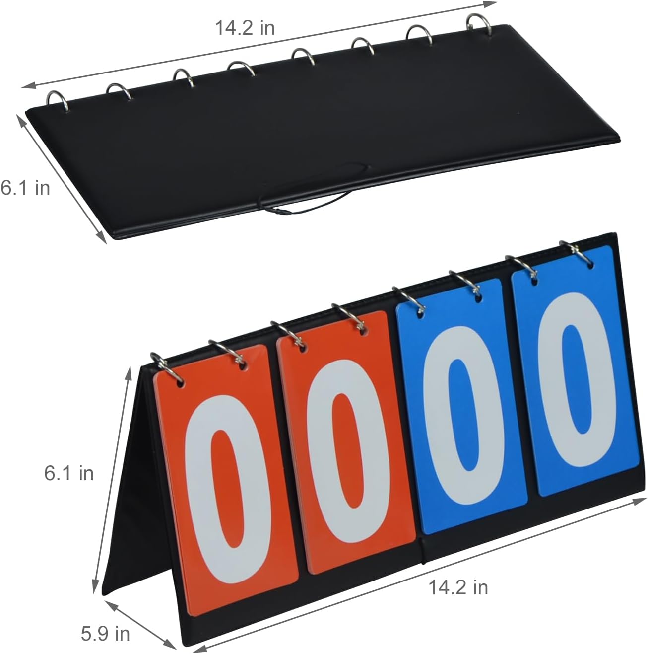 Scoreboard | 1 Pack Baseball Scorebook with 4-Digital Score Keeper for Basketball, Volleyball & Tennis