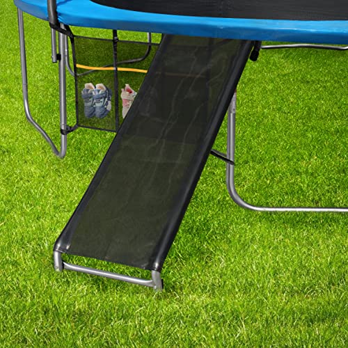 Zoomster Trampoline Ladder and Slide Kit with Storage Bag - Rust-Resistant Steel for Kids