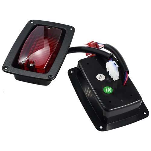 Congparts 1017035 Golf Carts LED Rear Taillights Kit 12V Compatible with Club Car DS 1982-UP Golf Cart Compatible with Yamaha G14 G16 G19 G22 Golf Cart 3 Wire Wiring Plug Led Tail Lights