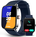 SOUYIE Smartwatch - 1.85" AI Voice Tracker with 24/7 Heart Rate Monitor & IP68 Waterproof | Blue