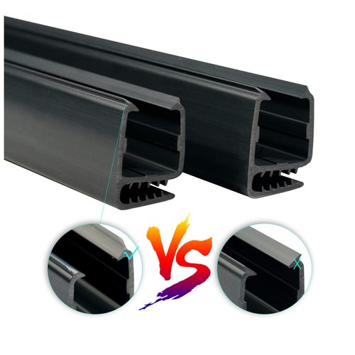 2 PCS Golf Cart Windshield Sash Clips 12.6 Inch Fit 1"x1" Tube for Club Car DS & Precedent Golf Cart ＃1014441-01＃1021630-01＃