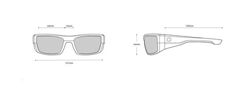 Spy Optic Dirk Wrap, Soft Matte Black/Happy Gray/Green, 64 mm
