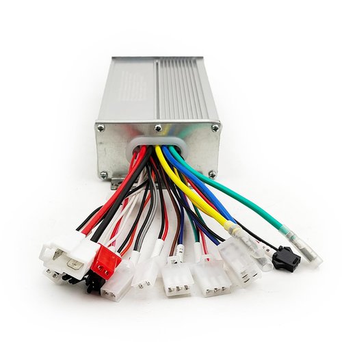 L-faster 24V/36V/48V 500W Brushless Hub Motor Controller Square Wave for Electric Reverse Cart Scooter PAS Cruise Bicycle (48V500W)