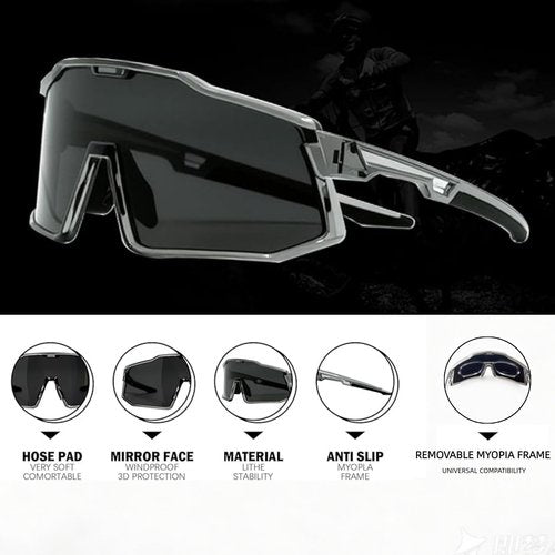 ActHose Polarized Sports Sunglasses for Men Women, UV Protection Lightweight Goggles for Driving Fishing Cycling Running
