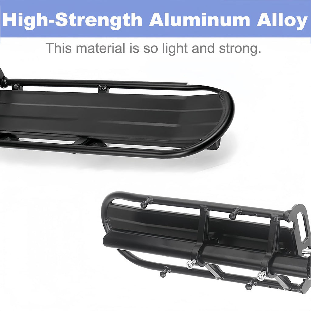 Rear Bike Rack, Aluminum Alloy Bicycle Luggage Cargo Rack, Retractable Bicycle Pannier Bag Holder, Universal Bike Carrier, MTB Rear Racks Max Load 10KG/22Lbs (Screw Installation)