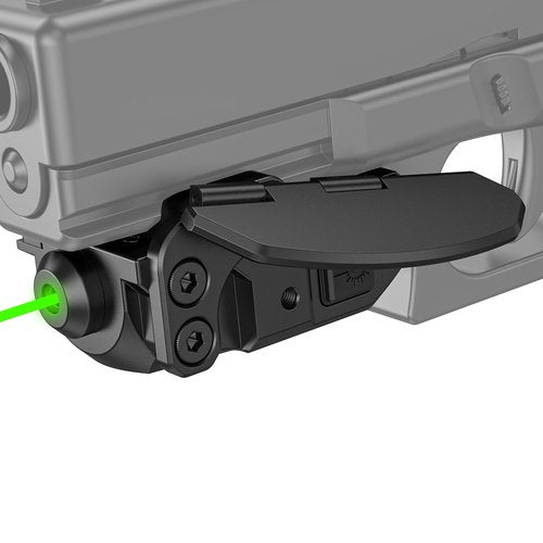 CVLIFE Laser Sight for Pistol with Handstop, Low Profile Rechargeable Pistol Laser Sight Compatible with 21MM Picatinny Rail, Green Laser Beams with Strobe Mode