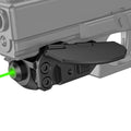 CVLIFE Laser Sight for Pistol with Handstop, Low Profile Rechargeable Pistol Laser Sight Compatible with 21MM Picatinny Rail, Green Laser Beams with Strobe Mode