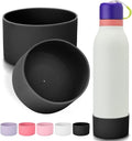 Mity Rain Silicone Boot for Owala FreeSip Twist Water Bottle - Anti-Slip, Noise-Reducing, 18 oz Black