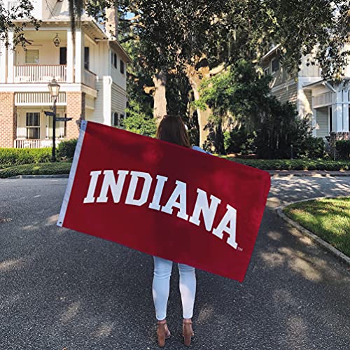 3x5 Outdoor College Flag - Indiana University IU Hoosiers School Spirit Banner