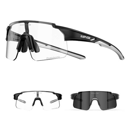 KAPVOE Youth Photochromic Sports Sunglasses Boys Girls Baseball Softball Running Cycling Glasses for Kids Age 6-12 K9035