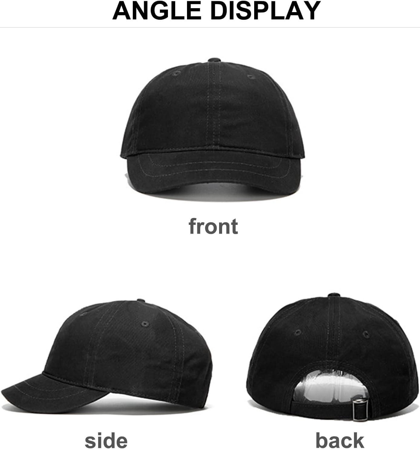 Skiennix Short Brim Baseball Cap - Adjustable Cotton Dad Hat for Outdoor Sports | Unisex Design