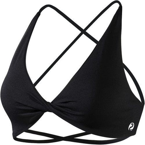 AUROLA Venus Sports Bra - Backless Strappy Design with Removable Padding | Low Support Gym Bra