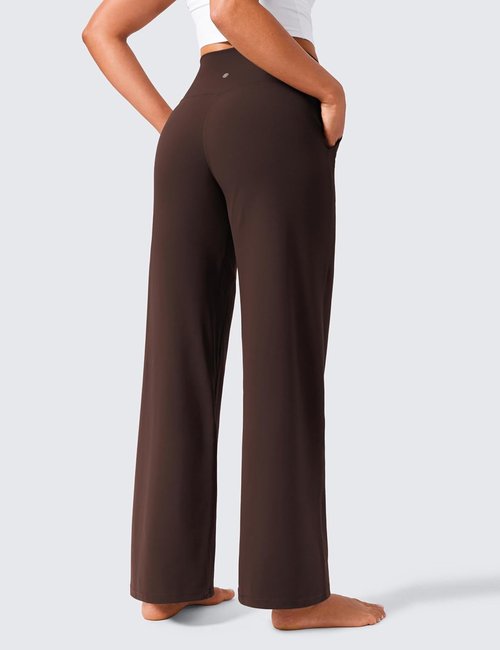 CRZ YOGA Wide Leg Pants - High Waisted, Buttery Soft with Pockets | Available in 29"/31"/33" Sizes