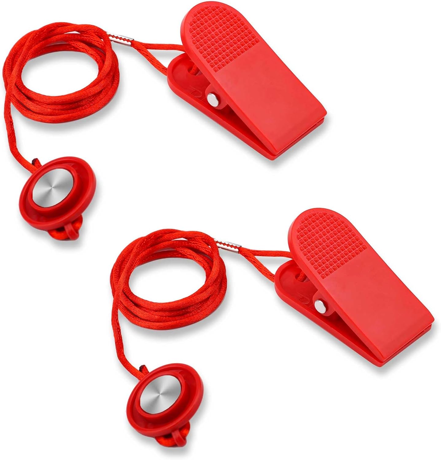 Universal Treadmill Safety Key - 2pcs Magnetic Replacement Switch for Emergency Stop | Compatible with Most Treadmills