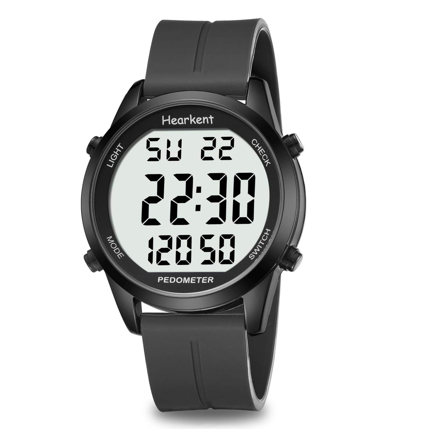 Pedometer Watch for Walking for Senior No App Required with Steps Calories Counter and LCD Large Numbers