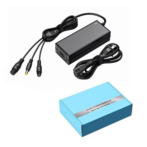 36V/42V2A Replacement Charger,3-in-1(5.5mm x 2.5mm / 2.1mm Universal)& 3 Claw(12mm/8mm) Female Port,Compatible with Jetson,Swagtron, Bird, Razor, Segway, Gotrax