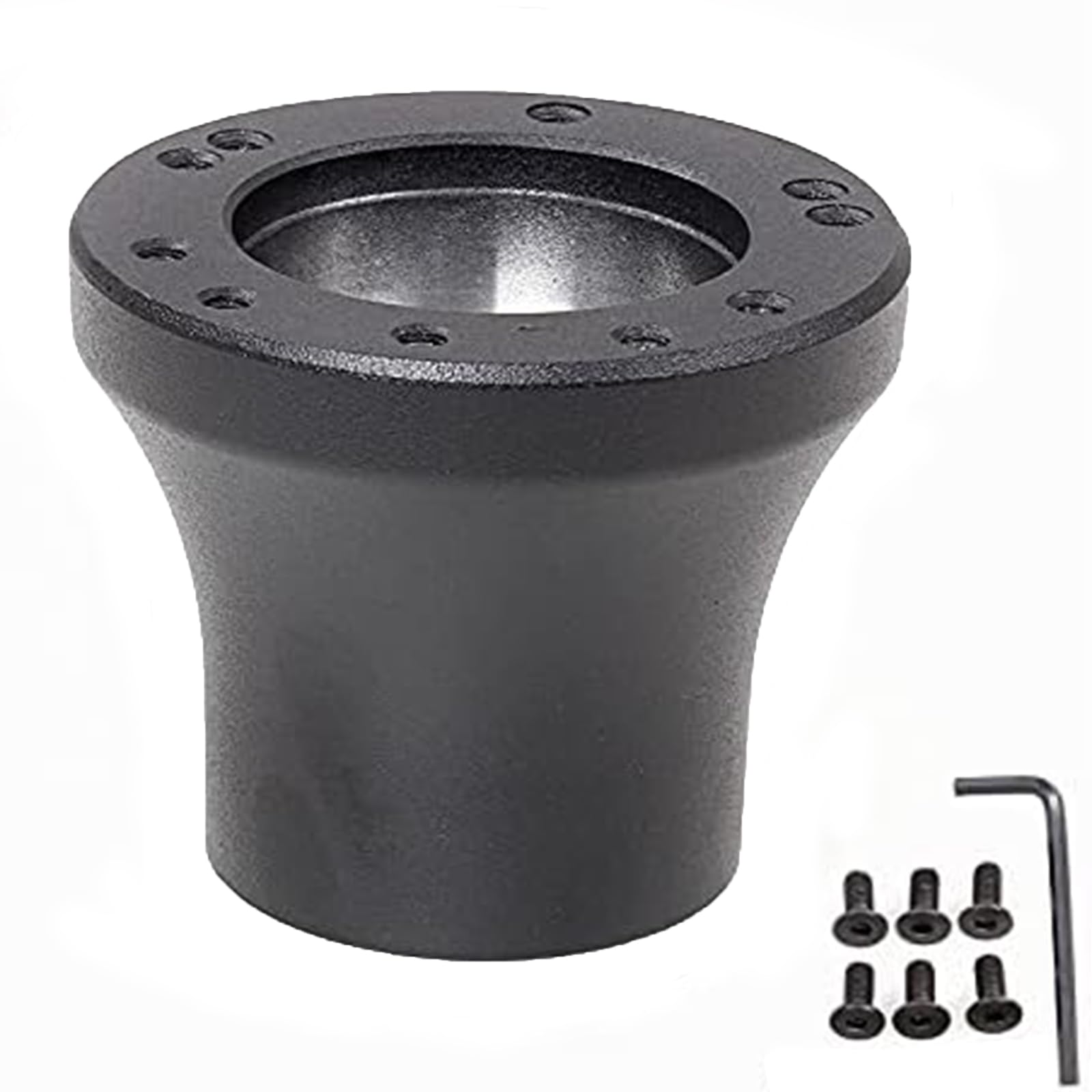 vcoyeix Golf Cart Steering Wheel Adapter, Steering Wheel Adapter Hub Only Adapter for Golf Cart (Adapter for YAMAHA - Black)