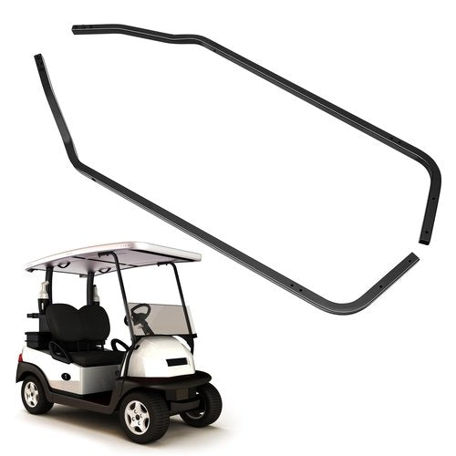 Gemscream Golf Vehicle Cart Front Roof Supports Rack Compatible with 2004-2021 Models, Coated Steel Golf Front Supports