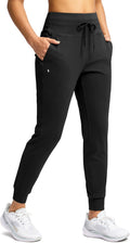 Soothfeel Women's High-Waisted Joggers - Athletic Sweatpants with Zipper Pockets for Yoga & Running