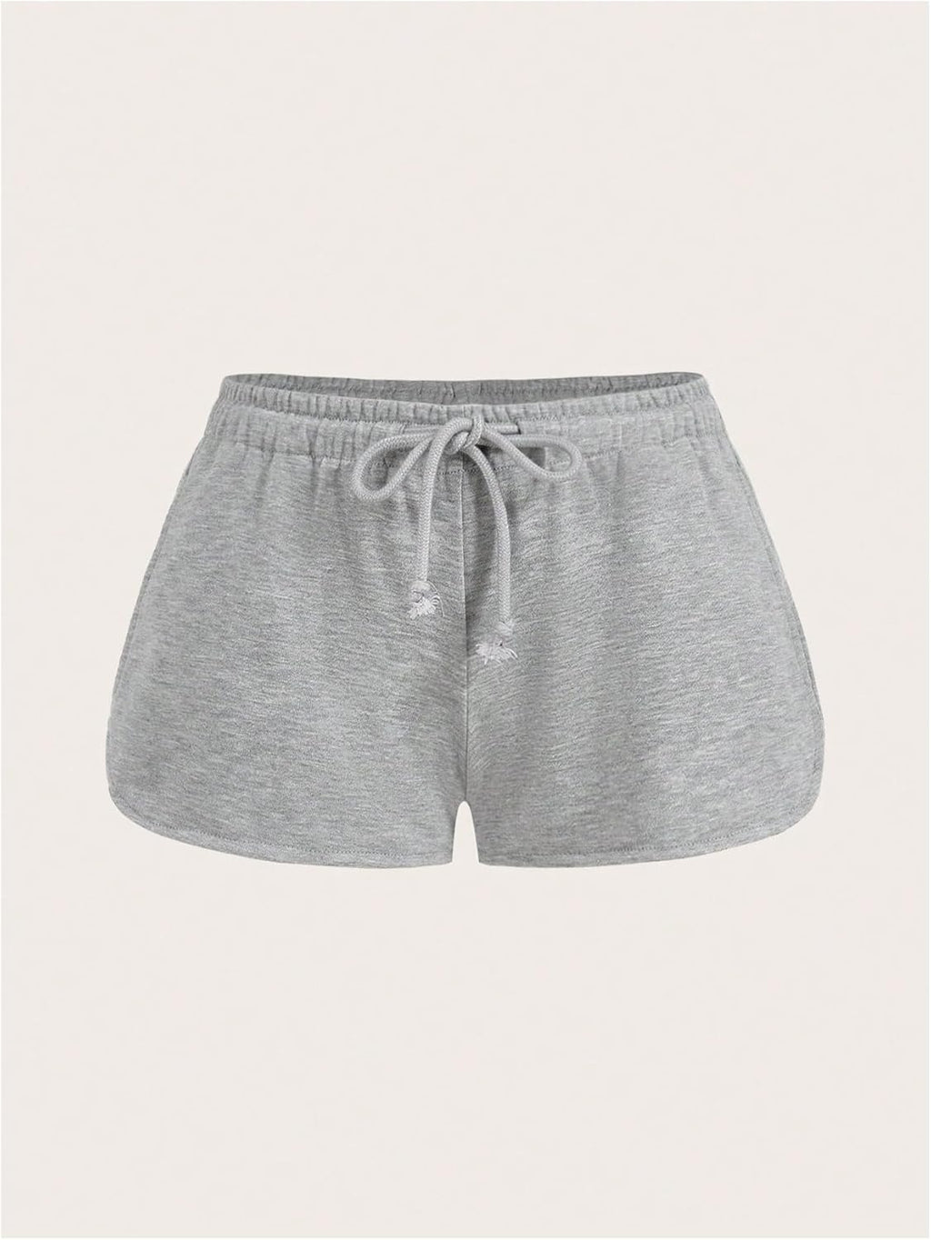 RoseSeek Women's Drawstring Waist Sweat Shorts - Low Rise Casual Workout & Lounge | 2 Pack