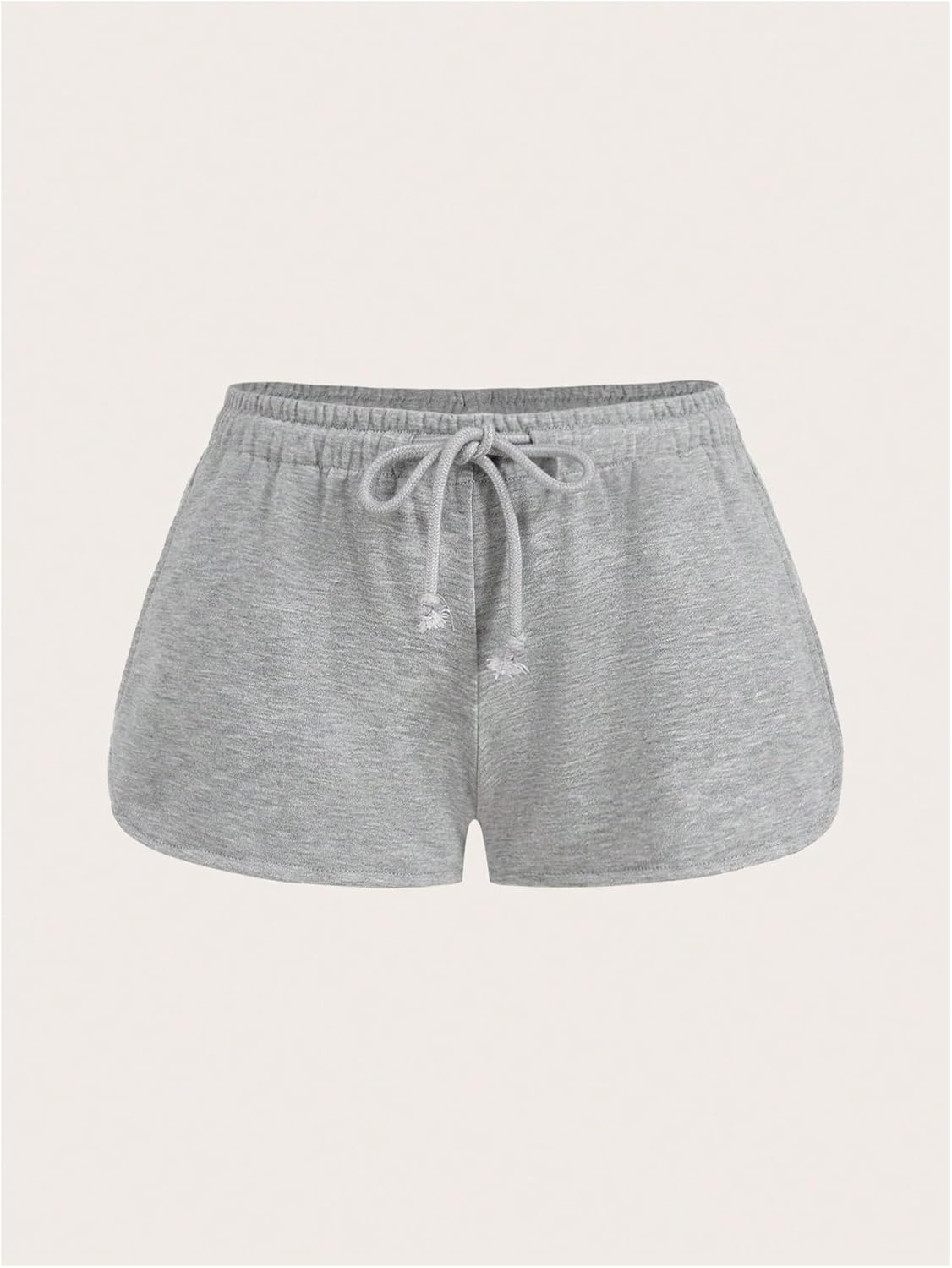 RoseSeek Women's Drawstring Waist Sweat Shorts - Low Rise Casual Workout & Lounge | 2 Pack