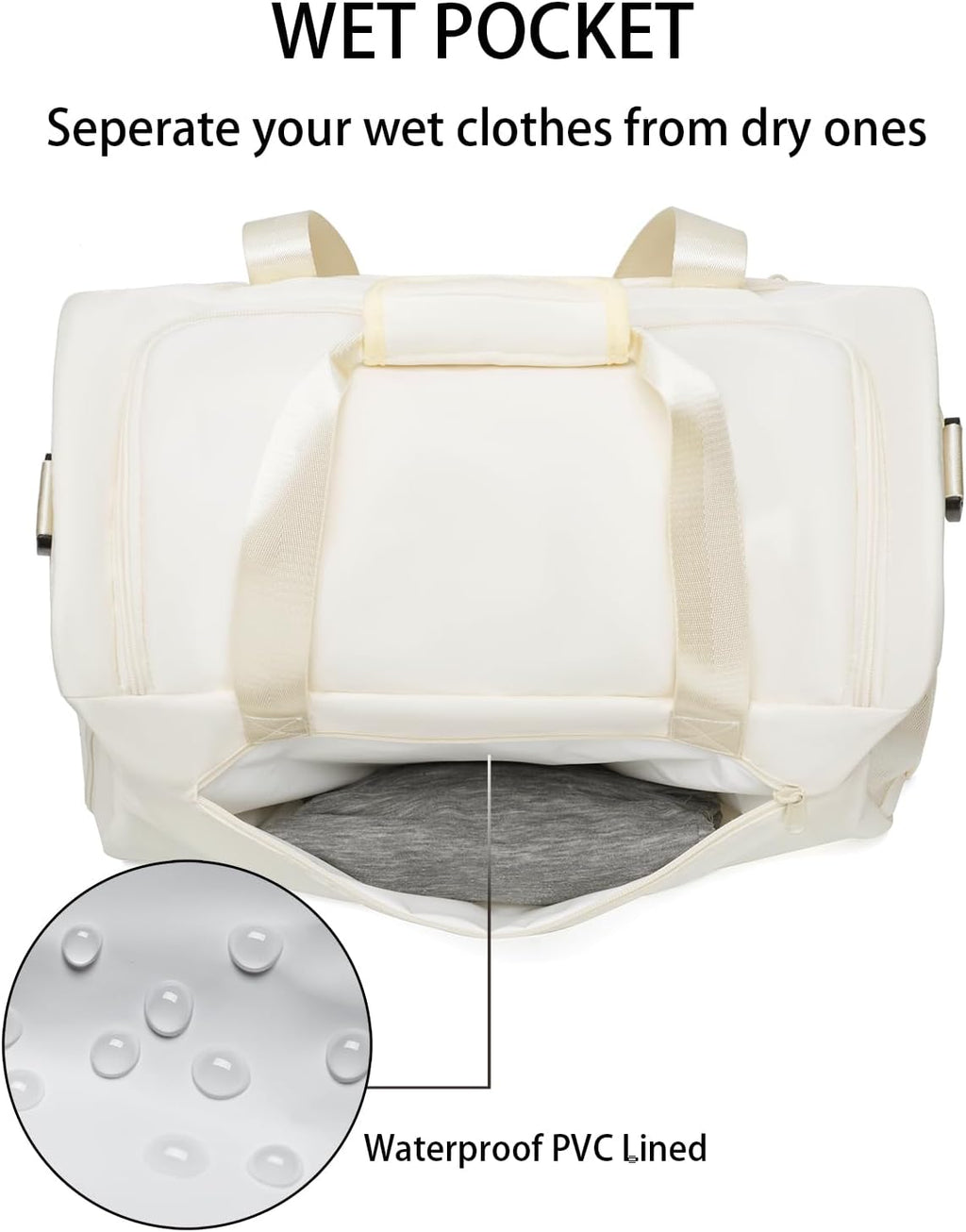 Skiennix Gym Bag | Water-Resistant Sports Duffle with Wet Pocket & Shoe Compartment - Versatile Size for Men & Women