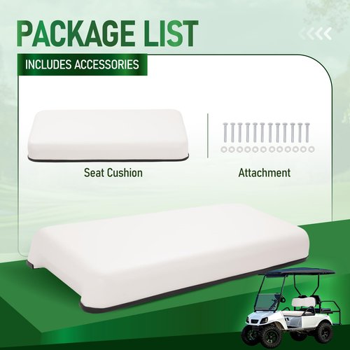 WUTIST Front Seat Bottom Cushion Compatible with 2000.5-up Club Car DS Golf Cart Seat Cushion Plastic Foam Wood