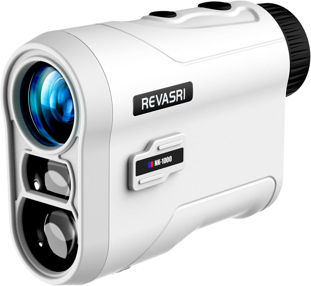 Revasri Golf Rangefinder - Slope & Pin Lock Vibration | Rechargeable 600/1000 Yards Laser Device