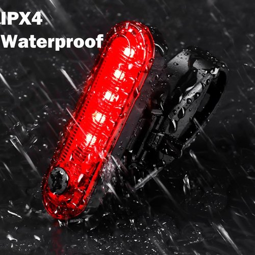 4 Pack USB Rechargeable LED Bike Tail Light,Bright Bicycle Rear Cycling Safety Flashlight, Night Essential Reflector Seat Back Safety Lamp,4 Light Mode Options for Adults Men Women Road Mountain