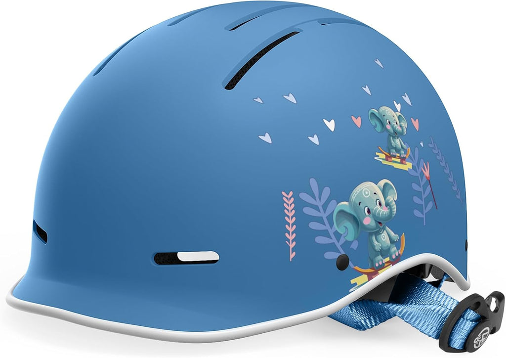 OutdoorMaster Toddler Bike Helmet - Adjustable Fit & Ventilation | Multi-Sport Safety for Kids