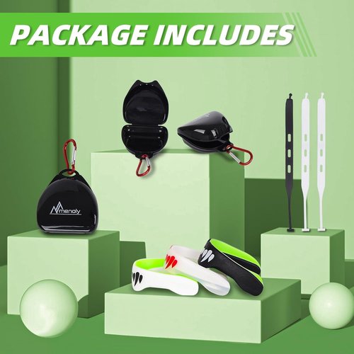 MENOLY Kids Mouth Guard - 3 Pack with Strap for Football, Boxing, Lacrosse & More | Ages 6-12